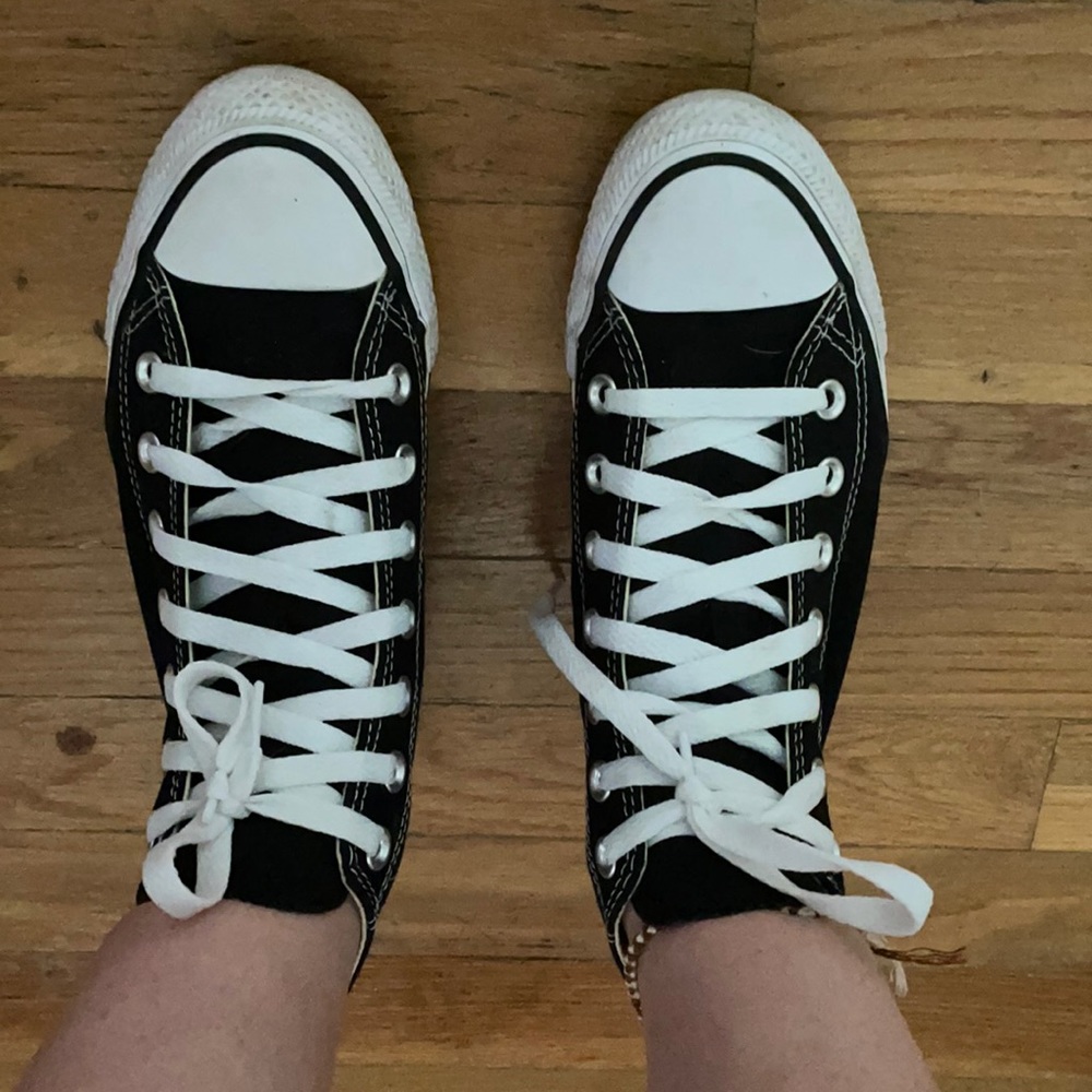 black high top converse